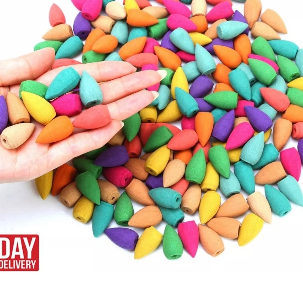 Incense Burner 
1000 PCs Cones Ceramic Backflow Incense Burner Smoke Waterfall